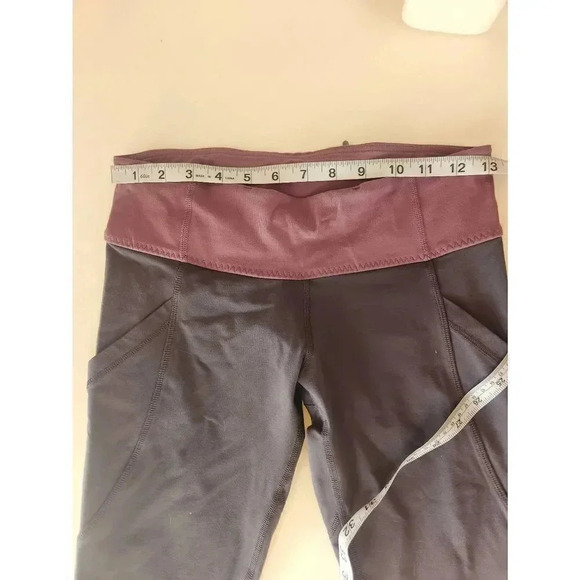 Lululemon Run Full Tilt Crop Leggings Black Size 6 - Picture 5 of 9